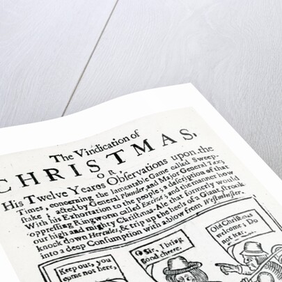 The Vindication of Christmas, 1653 by English School