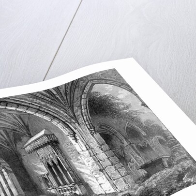 Abbey of Holy Cross, c.1841 by William Henry Bartlett