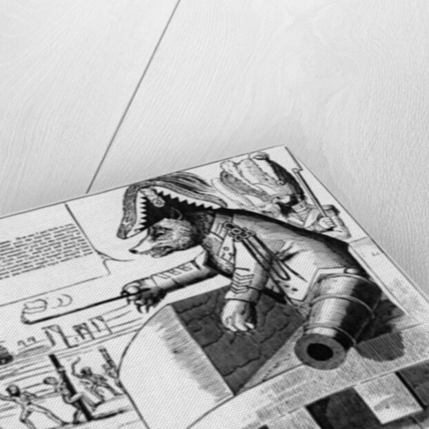 Cartoon of Tsar Nicholas I as a Bear, c. 1830s by English School