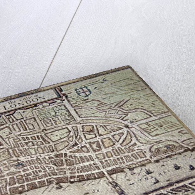 Map of 'the Cittie of London', 1633 by Augustus Ryther