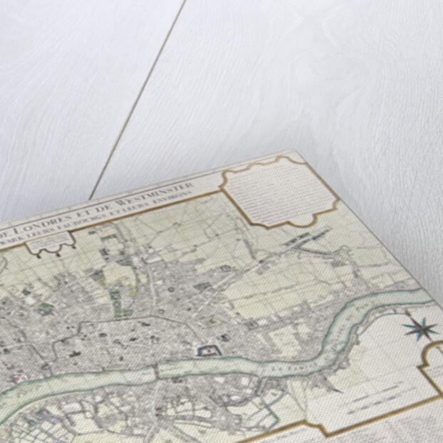 Plan of the Towns of London and Westminster, 1727 by Guillaume Danet