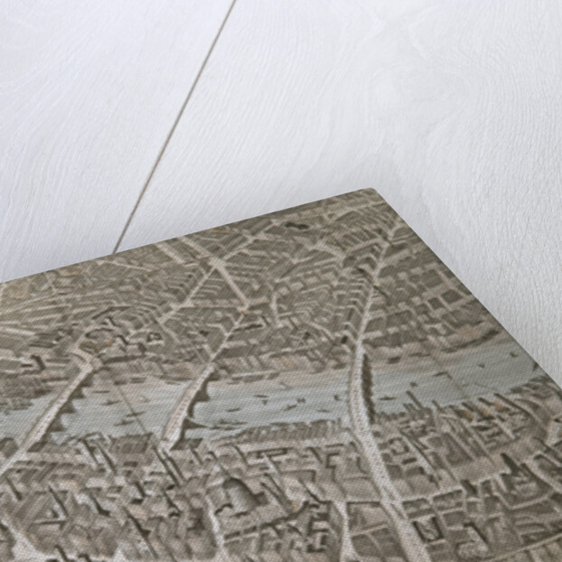 Plan of London looking towards Southwark by English School