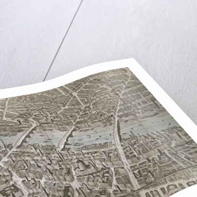 Plan of London looking towards Southwark by English School
