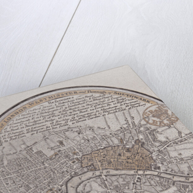 A Plan of London, Westminster and Borough of Southwark, 1793 by English School