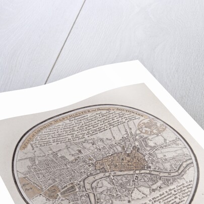 A Plan of London, Westminster and Borough of Southwark, 1793 by English School