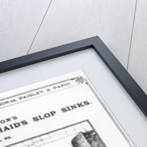 Advertisement for 'Doulton's Improved Housemaid's Slop Sinks', c.1880s by English School