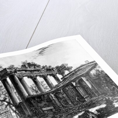View of the Temple of Concord with the Arch of Septimius Severus and the Church of Santa Martina by Giovanni Battista Piranesi
