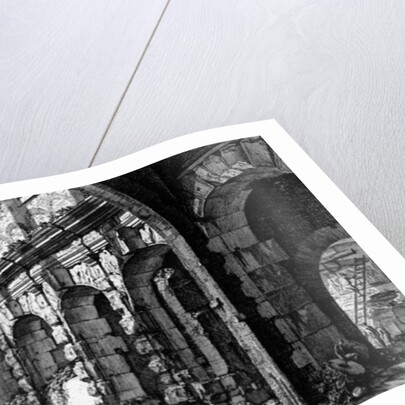 View of the Remains of the Temple of Claudius near the Church of Santi Giovanni e Paolo by Giovanni Battista Piranesi