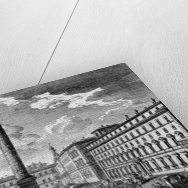 View of Piazza Colonna, Rome, 1752 by Giuseppe Vasi