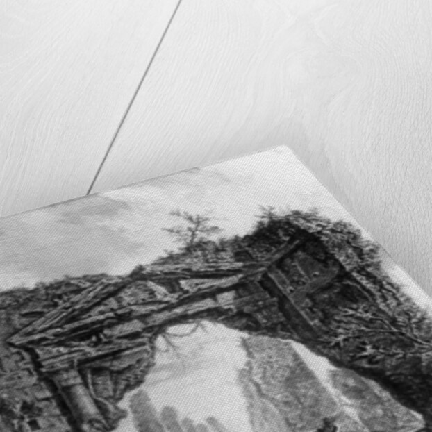 View of the ruined portico of the Villa dei Sette Bassi by Giovanni Battista Piranesi