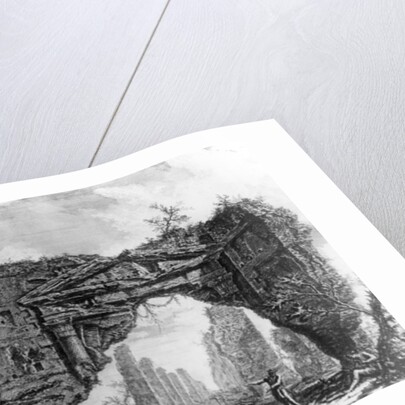 View of the ruined portico of the Villa dei Sette Bassi by Giovanni Battista Piranesi