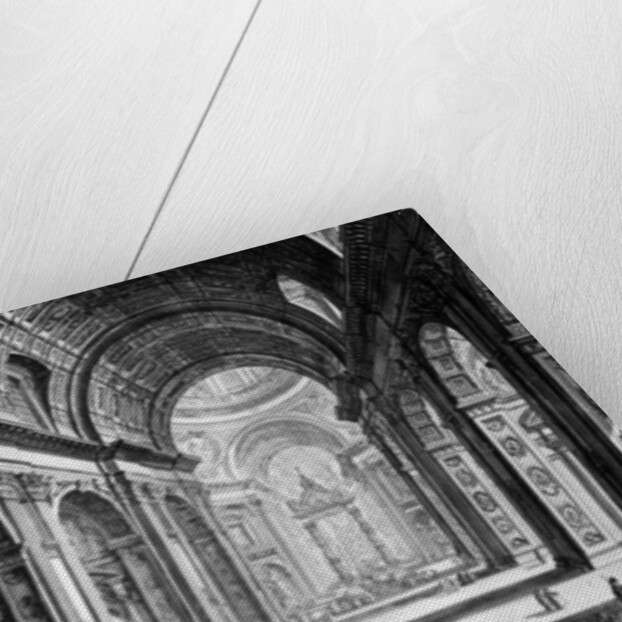 View of the interior of St. Peter's Basilica by Giovanni Battista Piranesi