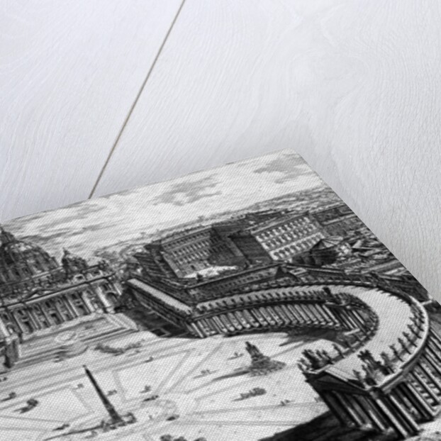 Bird's-eye view of St. Peter's Basilica and Piazza, form the 'Views of Rome' series, c.1760 by Giovanni Battista Piranesi