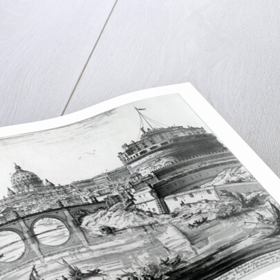 View of the Bridge and Castel Sant'Angelo by Giovanni Battista Piranesi