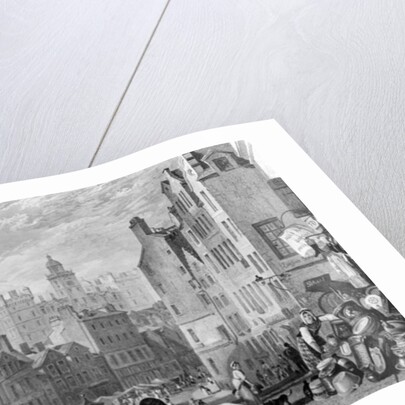 Heriot's Hospital, Edinburgh, engraved by Henry Le Keux, 1822 by Joseph Mallord William (after) Turner