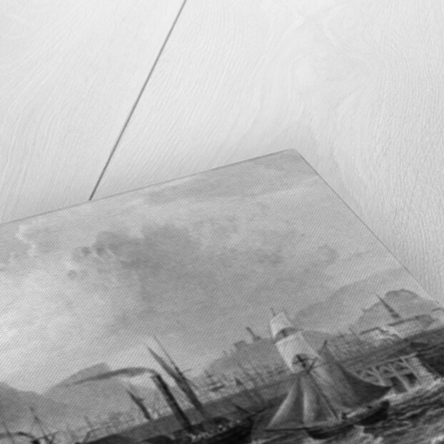 Leith Pier and Harbour by William Henry Bartlett