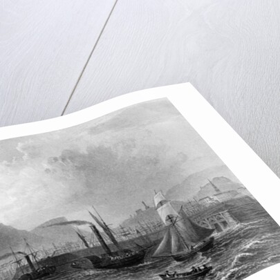 Leith Pier and Harbour by William Henry Bartlett