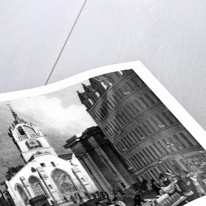 St. Gile's Church, County Hall and the Lawn Market, Edinburgh by Thomas Hosmer Shepherd