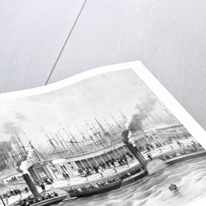 George's Landing Stage, Pier Head, Liverpool, c.1855 by English School