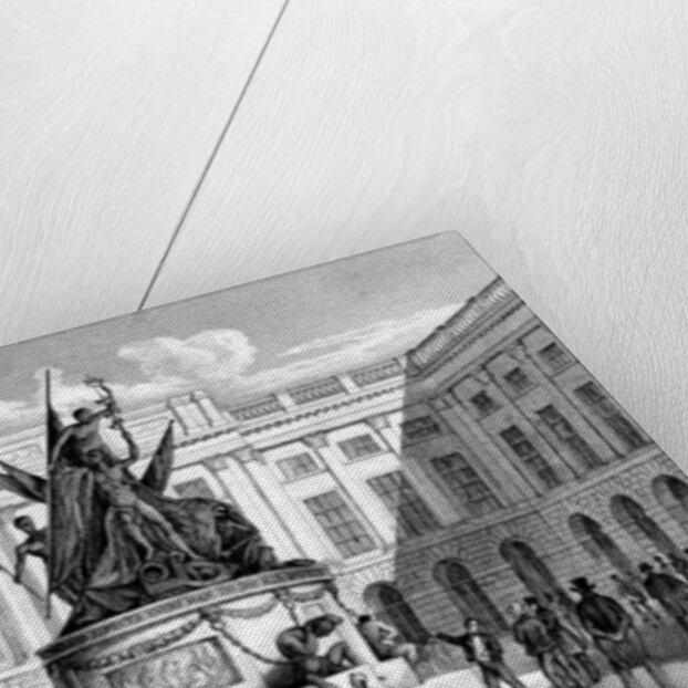 Exchange Buildings and Nelson's Monument, Liverpool by English School