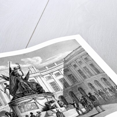 Exchange Buildings and Nelson's Monument, Liverpool by English School