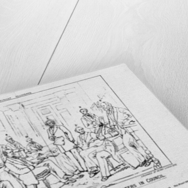 Lord Beaconsfield's Cabinet 1874 - Her Majesty's Ministers in Council, print made by Henry Lemon, 1880 by Charles (after) Mercier