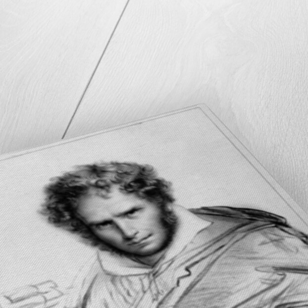 Self Portrait, print made by J. B. Lambert by Anne Louis Girodet de Roucy-Trioson