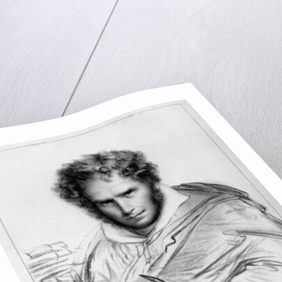 Self Portrait, print made by J. B. Lambert by Anne Louis Girodet de Roucy-Trioson