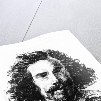 Portrait of Giovanni Lorenzo Bernini, print made by James Basire,1764 by Salvator (after) Rosa