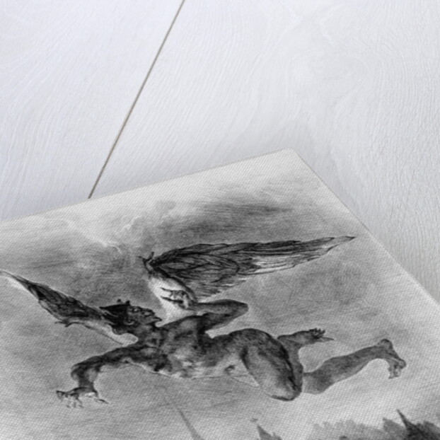 Mephistopheles' Prologue in the Sky by Ferdinand Victor Eugene Delacroix