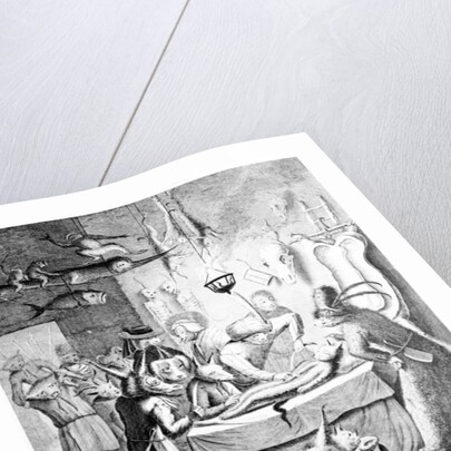 Behold a Quack Physicians Hall... by Egbert van (c.1676-1744) (after) Heemskerck