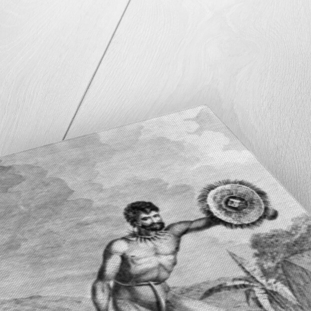 A Man of the Sandwich Islands Dancing by John Webber