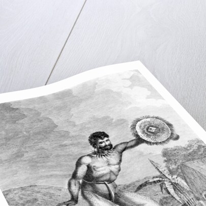 A Man of the Sandwich Islands Dancing by John Webber