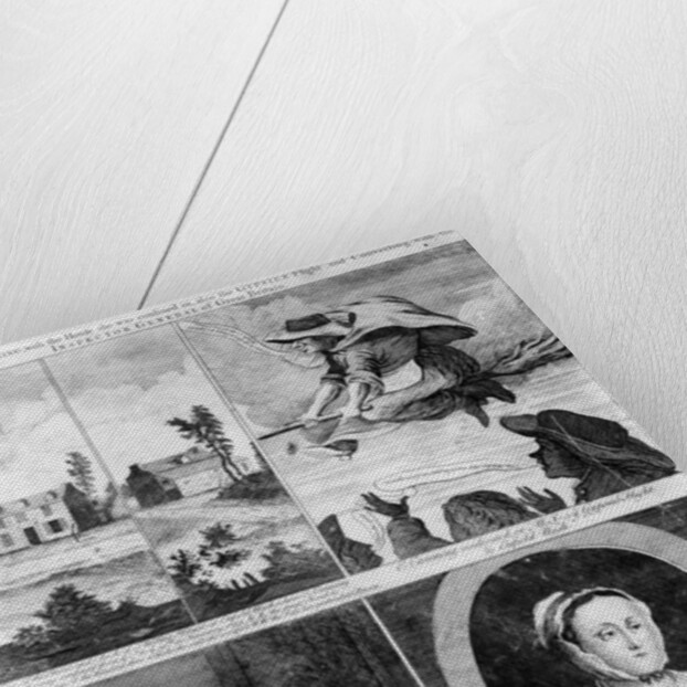 A True Draught of Eliz Canning, a satirical print on the story of Elizabeth Canning, 1753 by English School