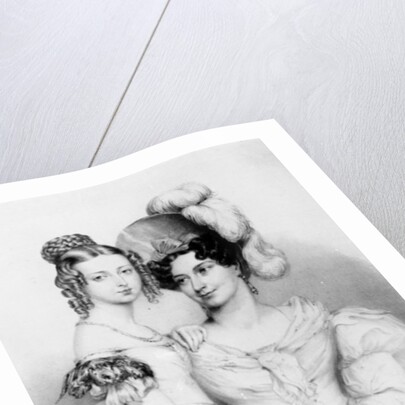 Queen Victoria and her mother Princess Victoria, Duchess of Kent and Strathearn by George (after) Hayter