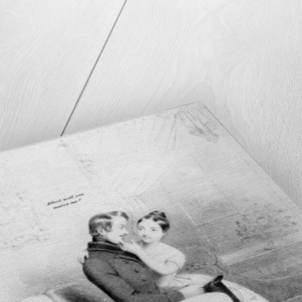 Leap Year! Queen Victoria proposing to Albert, published 1840 by English School