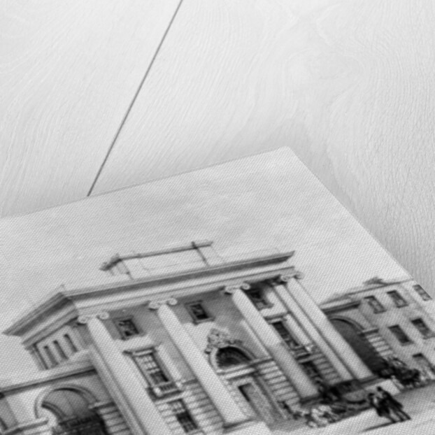 Entrance to Birmingham Station, 1838 by John Cooke Bourne