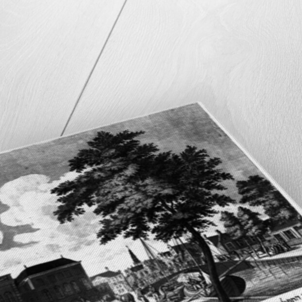 View of the Synagogues for German Jews in Amsterdam, 1801 by Dutch School