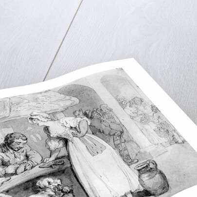 At the Cobblers by Thomas Rowlandson