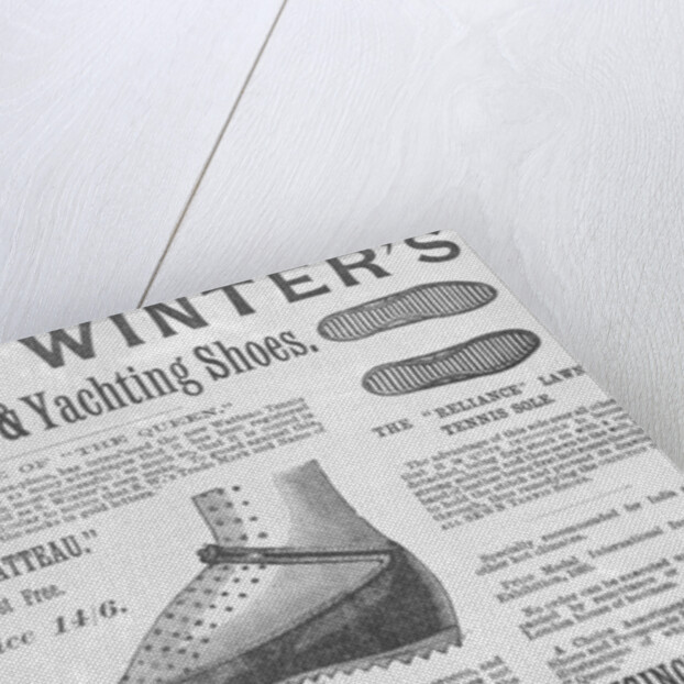 Advertisement for Samuel Winter's Lawn Tennis & Yachting Shoes by English School