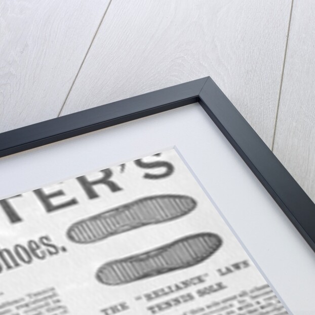 Advertisement for Samuel Winter's Lawn Tennis & Yachting Shoes by English School