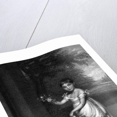 Elizabeth Barrett Moulton-Barrett at the age of nine, engraved by G. Cook, c. mid C19th by Charles (after) Hayter