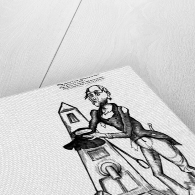 The Man wot wants Reform, 1866 by English School