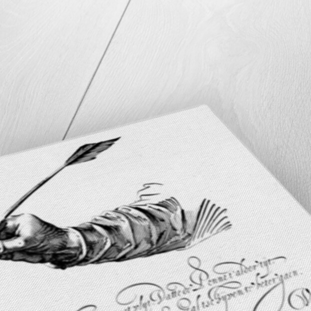 Illustration from 'Mirror of the Art of Writing' by Jan van den Velde, published 1609 by Dutch School