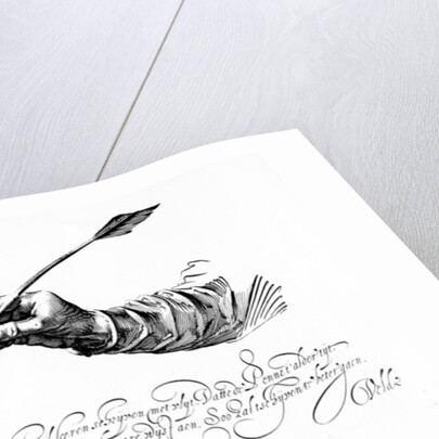 Illustration from 'Mirror of the Art of Writing' by Jan van den Velde, published 1609 by Dutch School