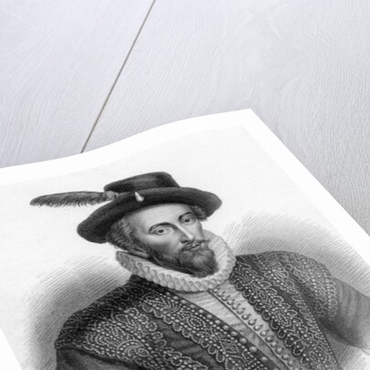 Sir Walter Raleigh, print made by S. Freeman by Marcus the Younger (after) Gheeraerts