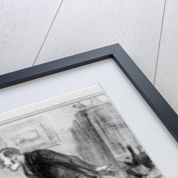 Oh heaven, my most beautiful vase.... my most valuable possession in this world by Honore Daumier