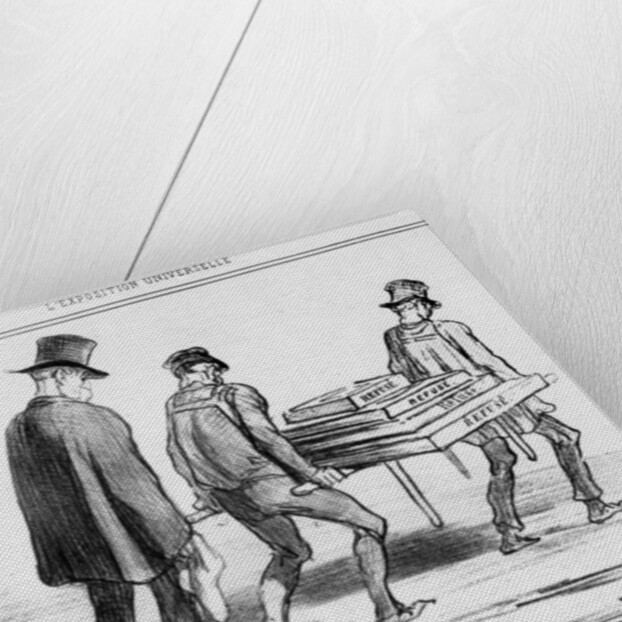 Refreshment stall during a heat wave at the Paris Universal Exhibition by Honore Daumier