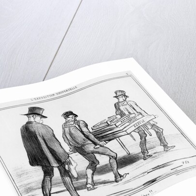 Refreshment stall during a heat wave at the Paris Universal Exhibition by Honore Daumier