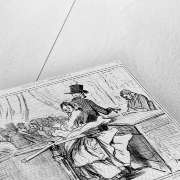 Turnstile at the Universal Exhibition in Paris by Honore Daumier